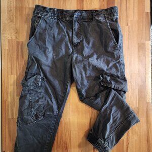 Black Cargo Joggers Medium